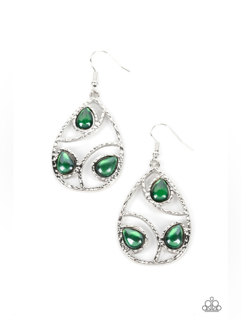 Send the BRIGHT Message - Green Earrings